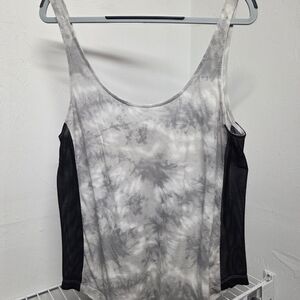 Gray Tie-Dye Women's Tank Top
